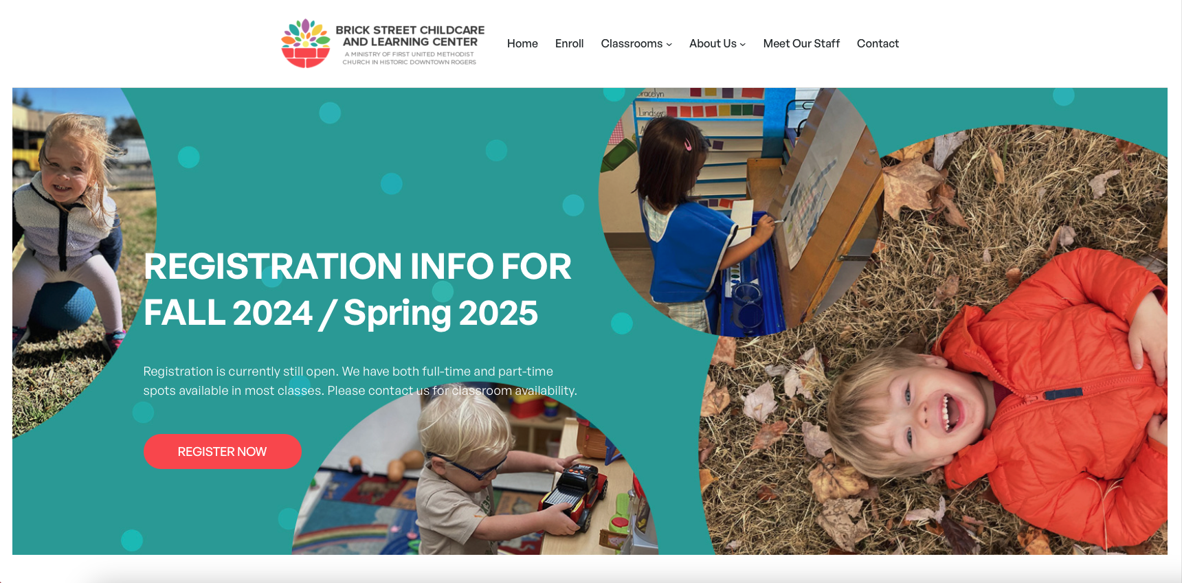 A New Website for a Preschool